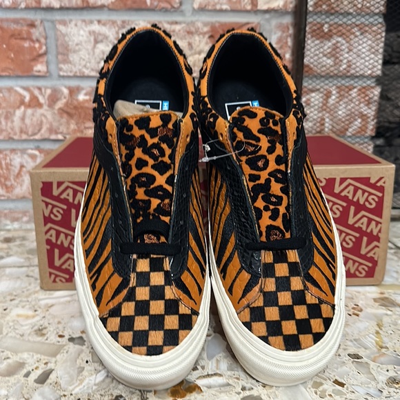 Vans Bold NI Sp 'Mixed Media' Animal Print Leather New vault premium - Picture 3 of 9